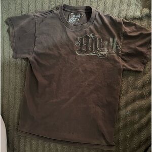 10 dollar vintage men’s brown tee-shirt